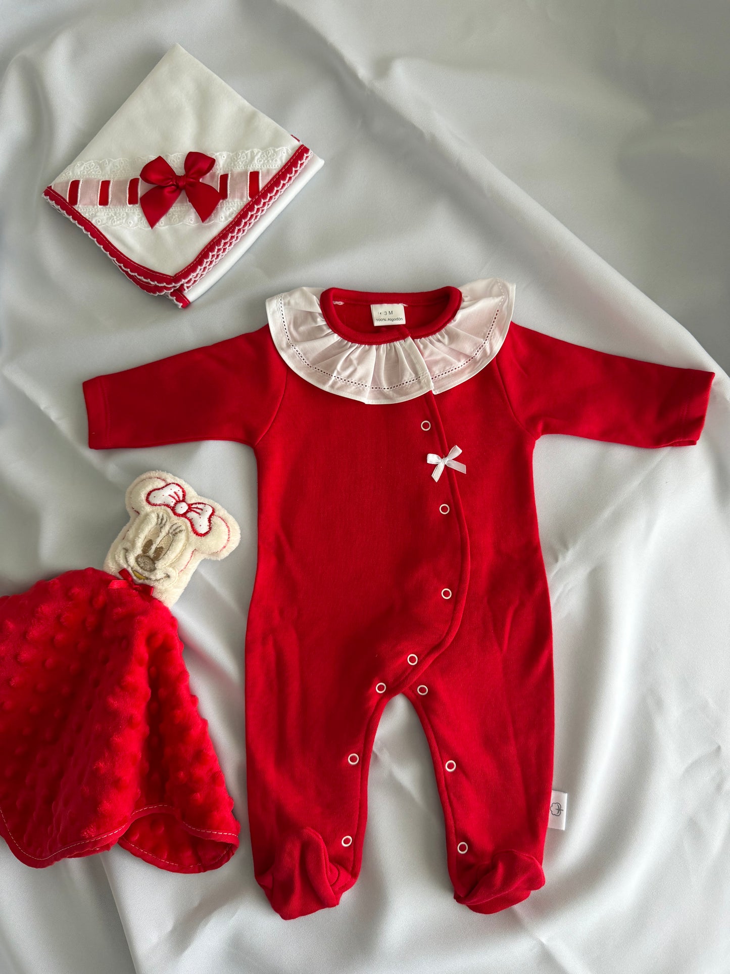 Babygrow vermelho gola- Natal