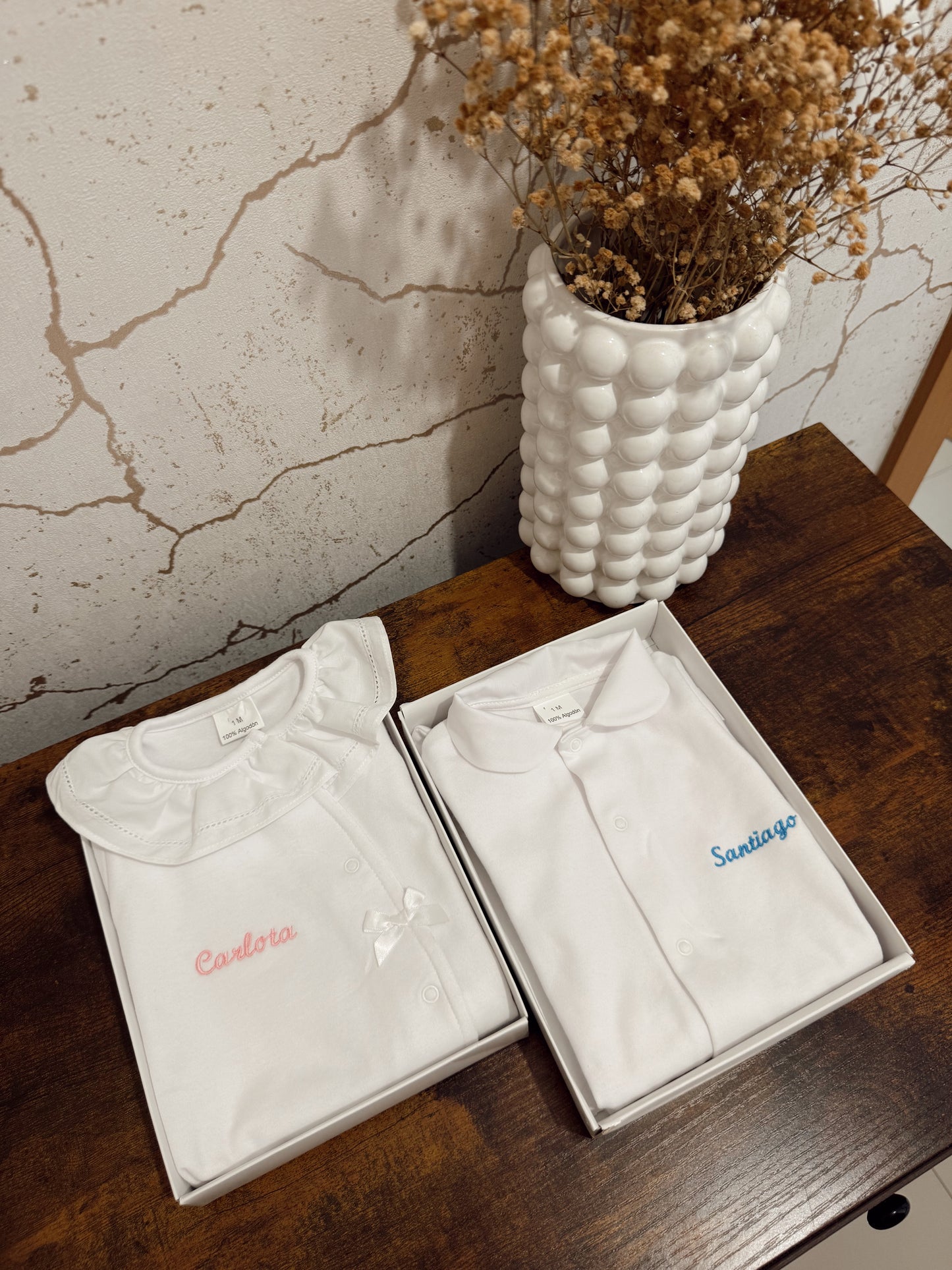 babygrow algodão gola menina