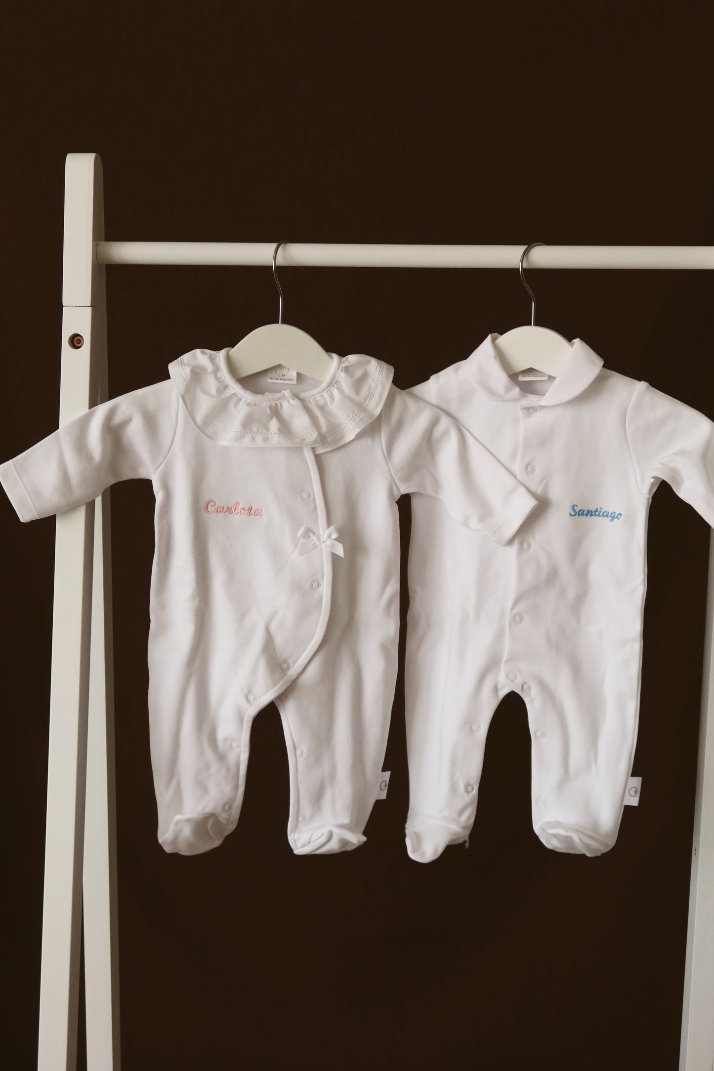 babygrow algodão gola menina