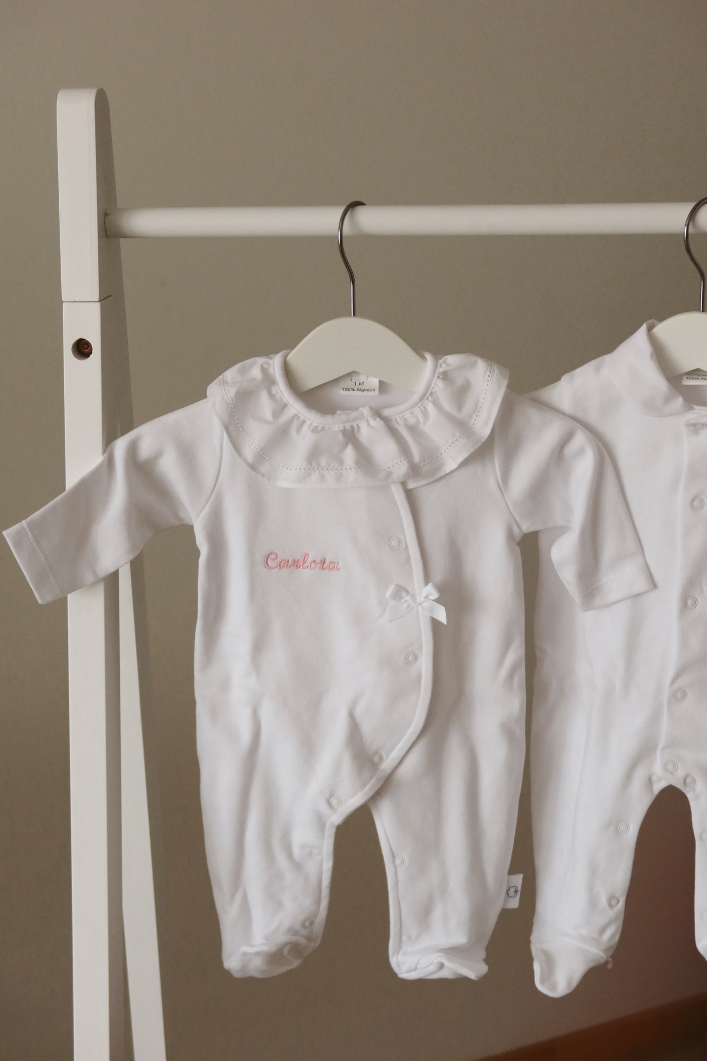 babygrow algodão gola menina