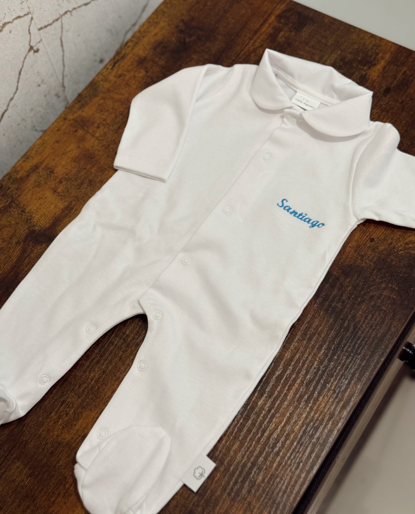babygrow algodão gola menino