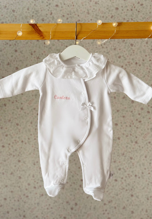 babygrow algodão gola menina