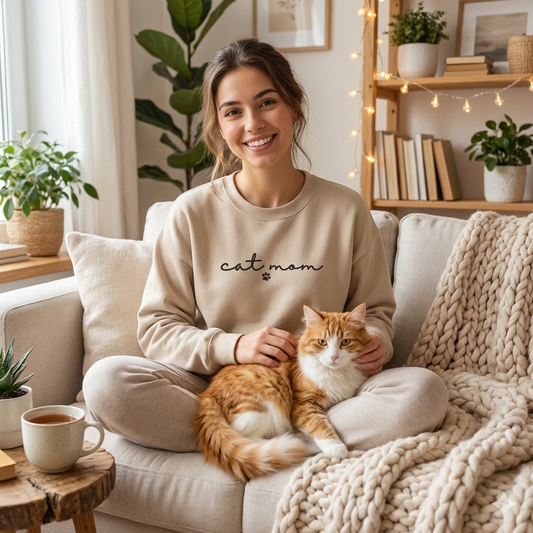 Cat mom sweatshirt