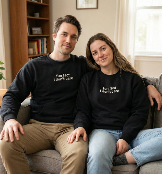 fun fact i don´t care sweatshirt