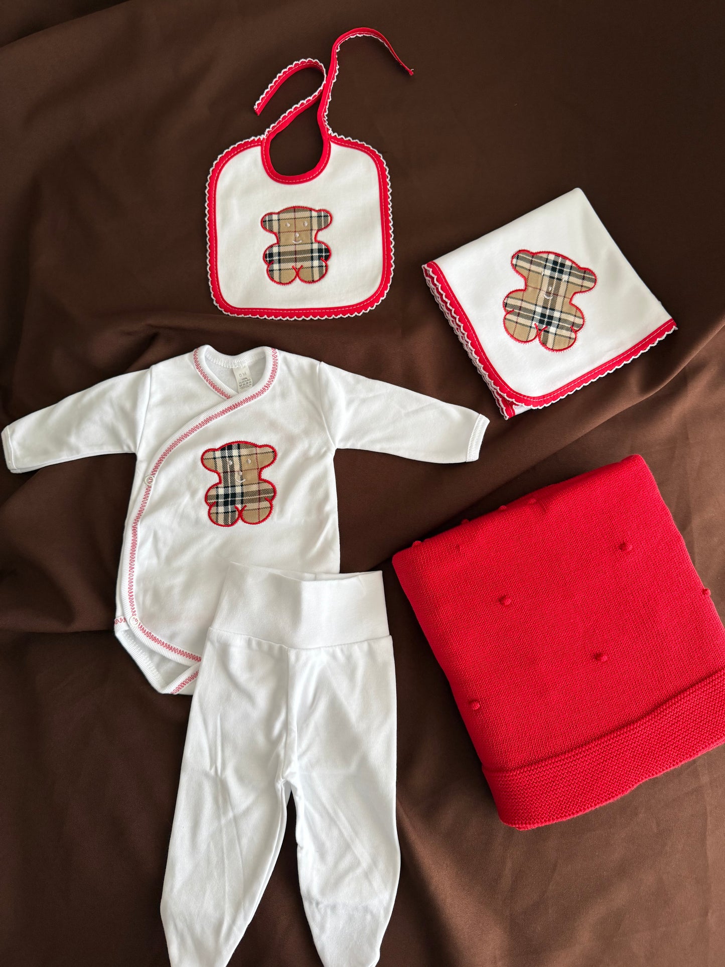 Conjunto 'Burberry' 5 peças Natal