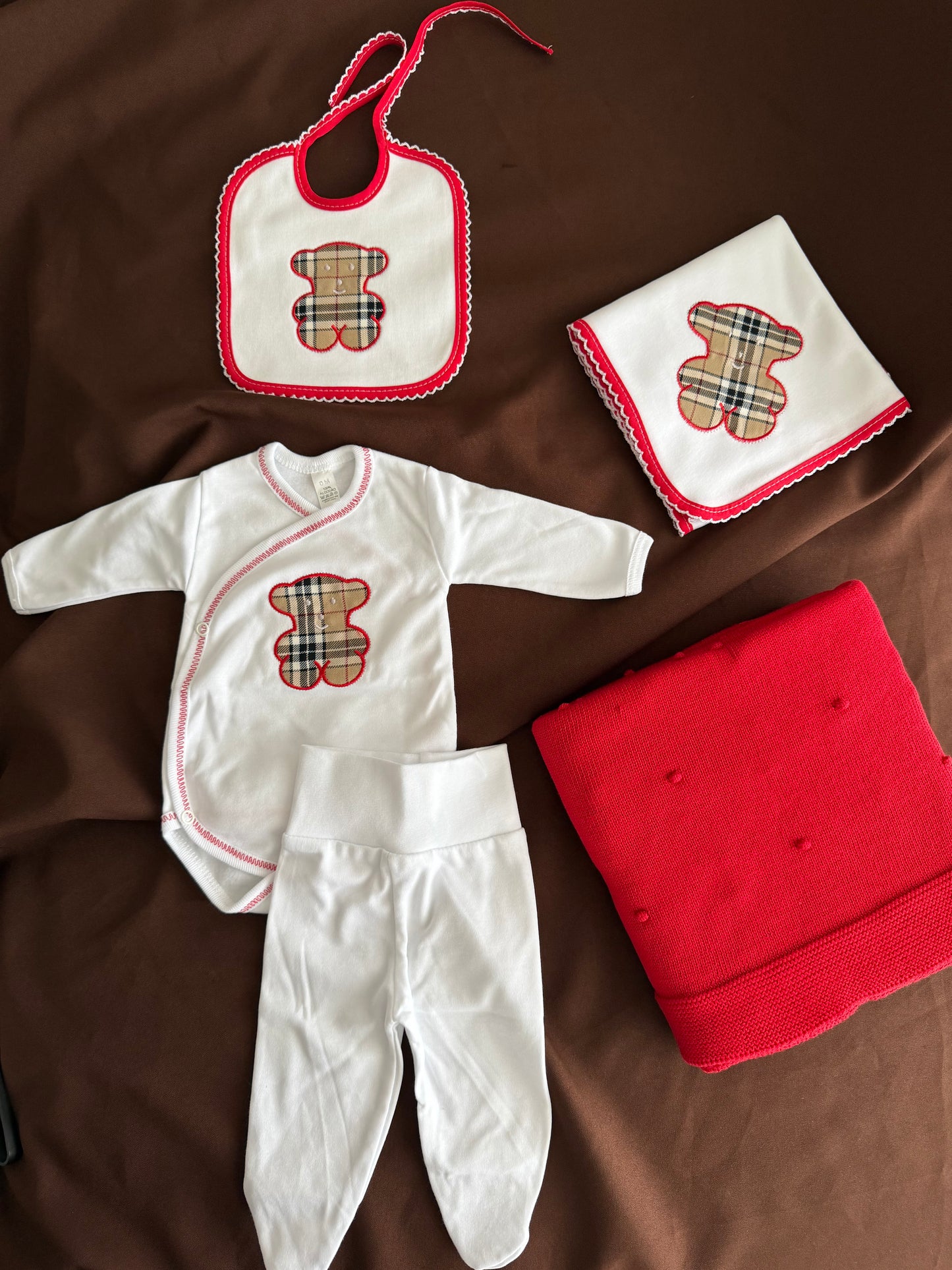 Conjunto 'Burberry' 5 peças Natal