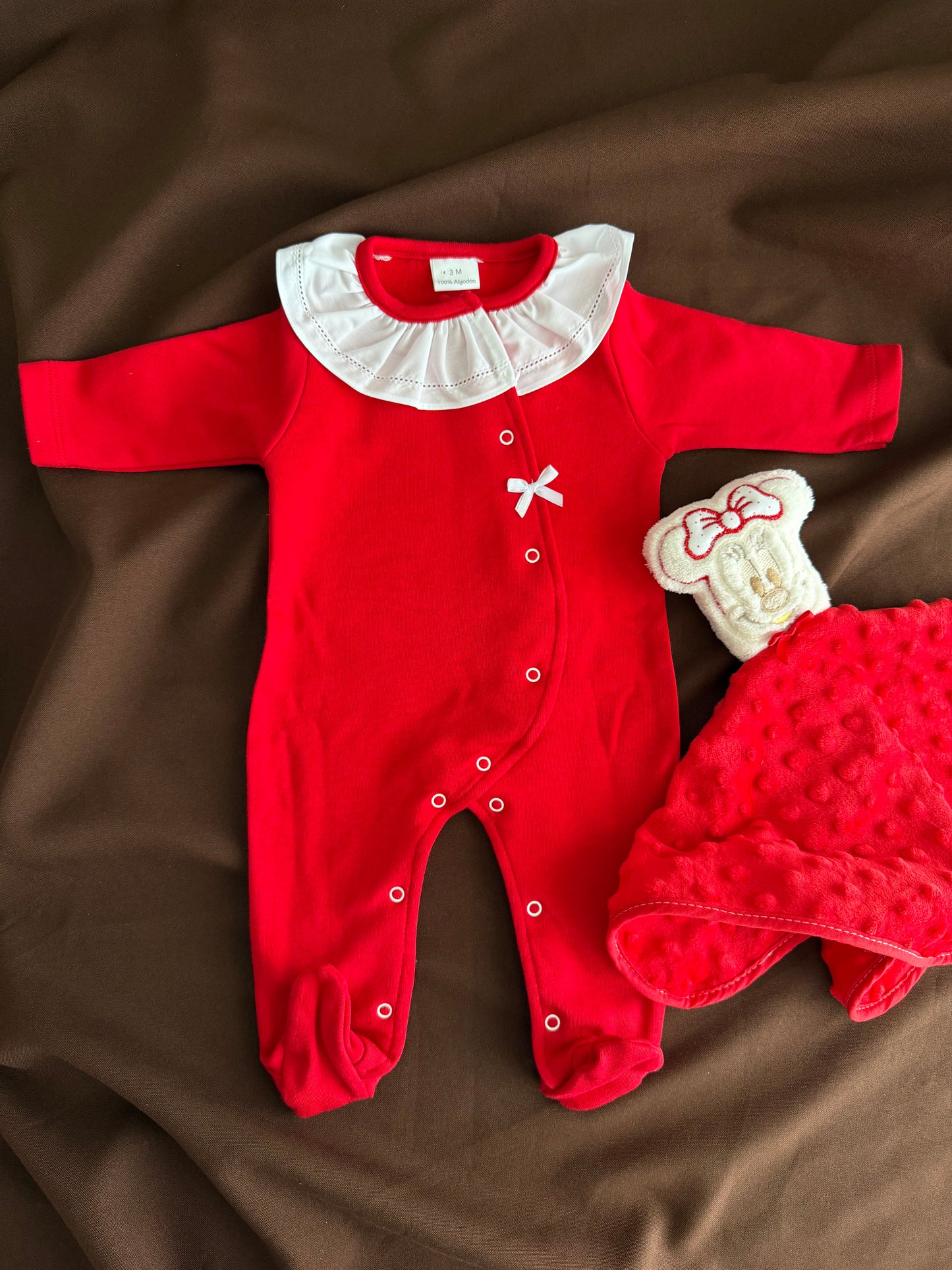 Babygrow vermelho gola- Natal