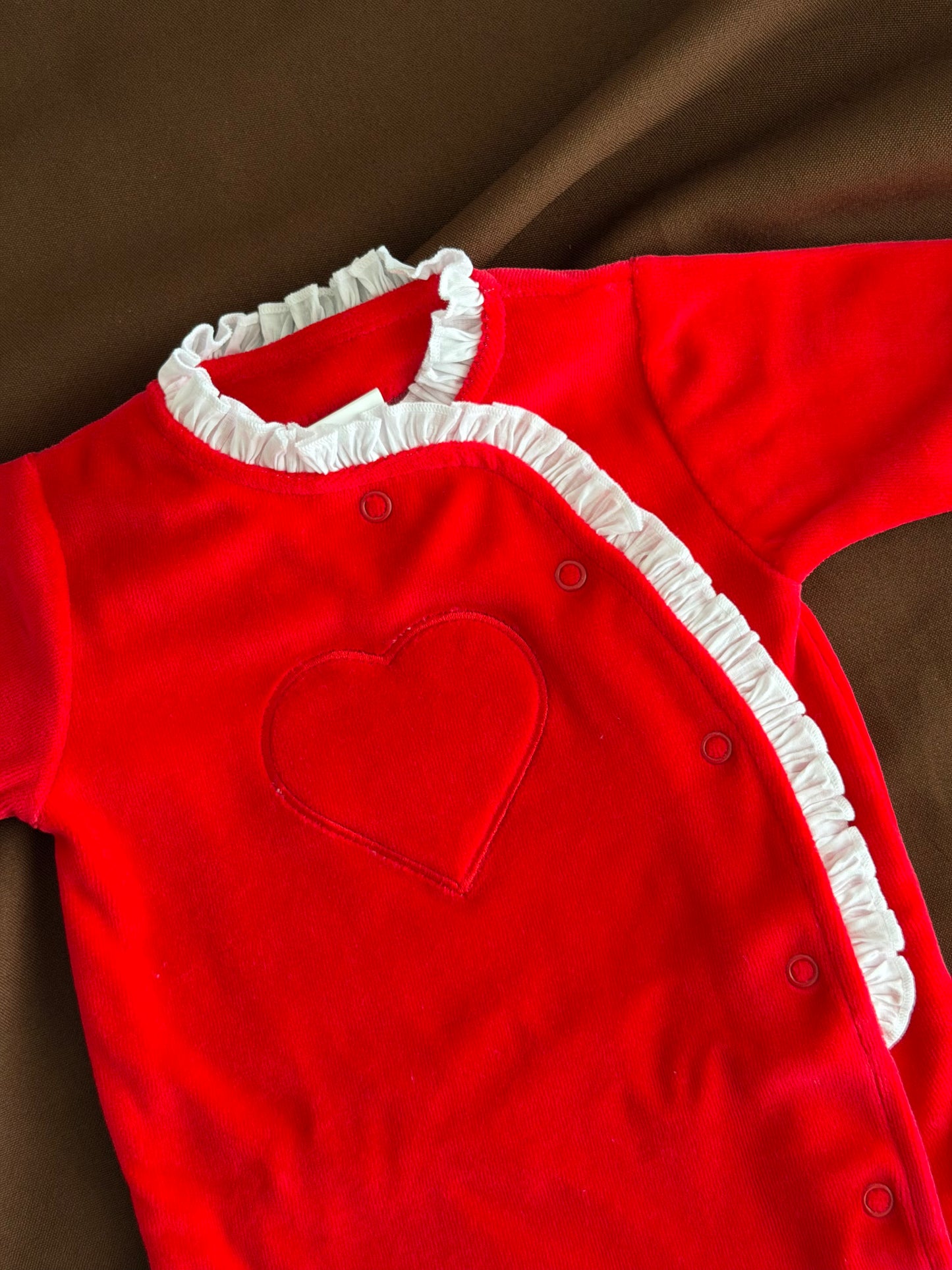 Babygrow vermelho coração- Natal