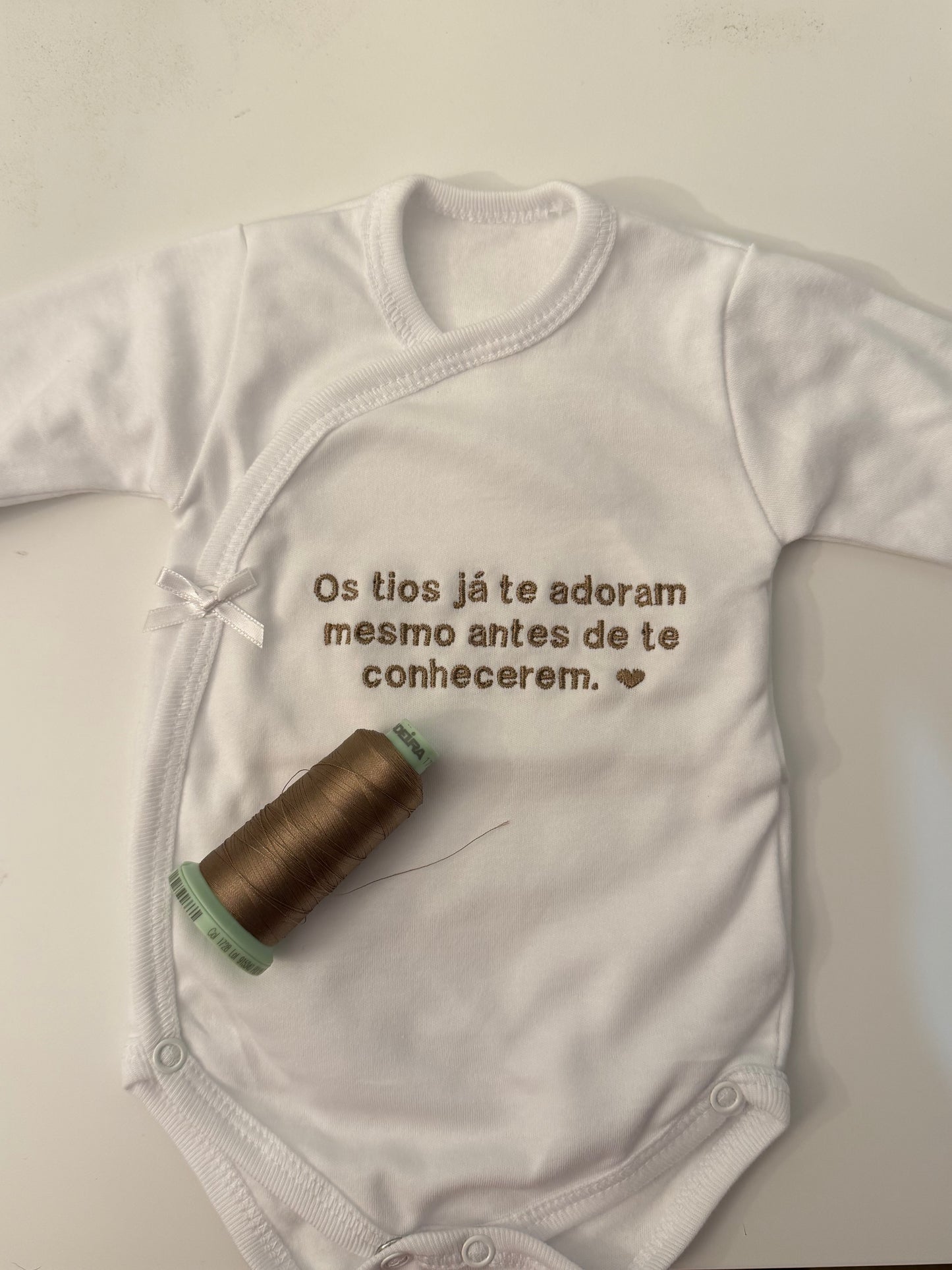 Conjunto interior com FRASE personalizada