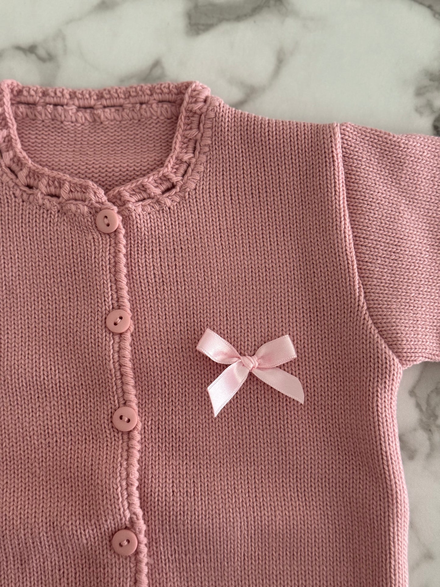 Casaco malha com laço