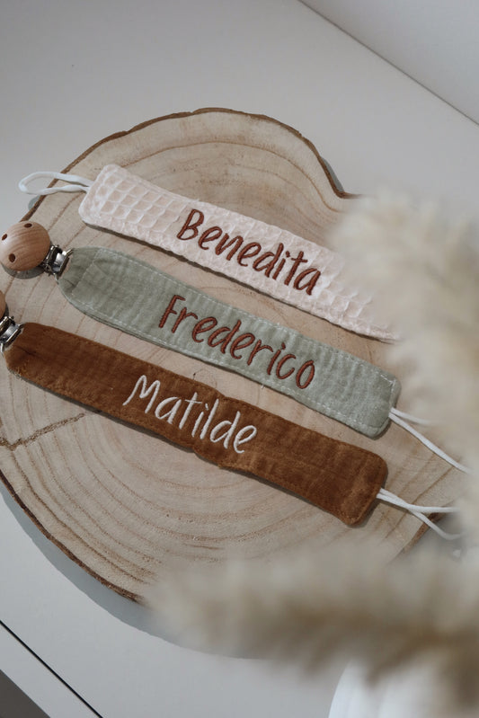 Prende chupeta musselina